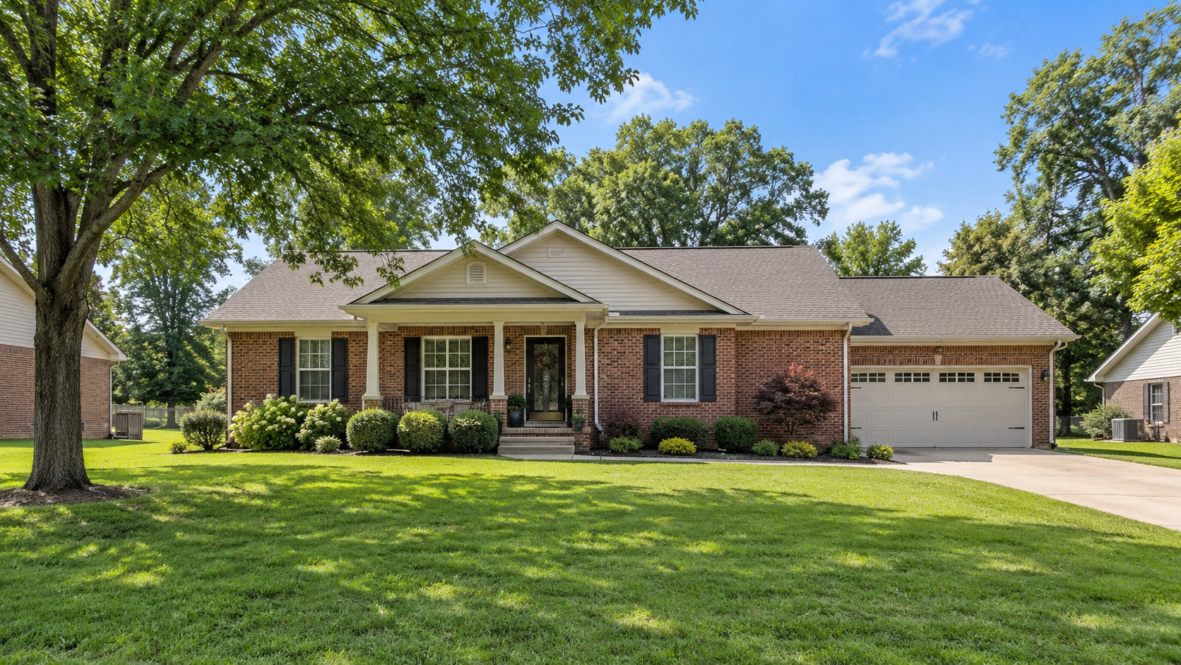 Well-maintained brick home